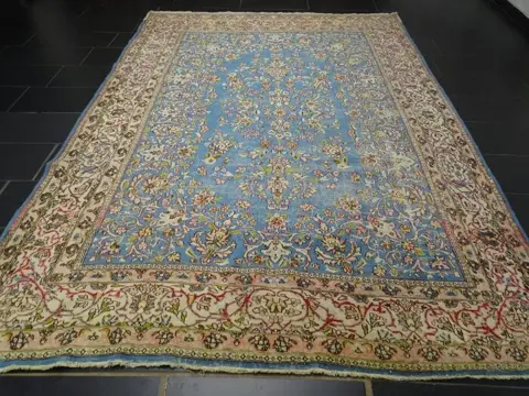 Antiker Kirman Lawer Sky Blue - Tapijt - 315 cm - 215 cm