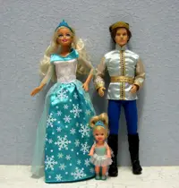 Mattel Sleeping Beauty prince Ken en princess Barbie &Shelly [POP184]