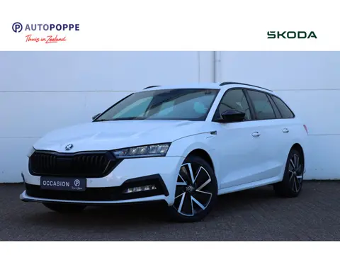 Skoda Octavia Combi 1.4 TSI iV PHEV Sportline Business 204pk DSG6 | SOH 95,2% | HUD | Stoelverw voor