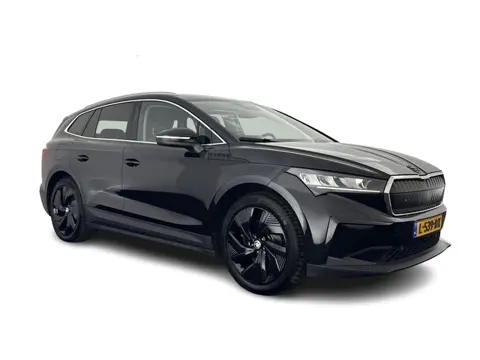Škoda Enyaq iV 60 [ 3-Fase ] {SOH-87%} (INCL-BTW) *LEATHER-FABRIC | FULL-LED | ADAPTIVE-CRUISE | BLI