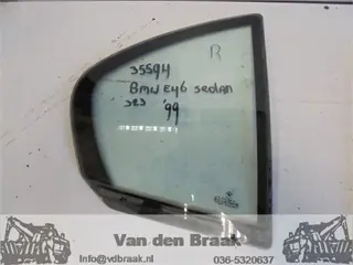 BMW E46 Sedan 1998-2005 Driehoeksraam rechts achter