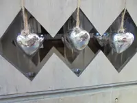 VAAS REAGEERBUIS - KOKER VAASJES 3 dlg GLAS h 13 X 23 CM Nieuw