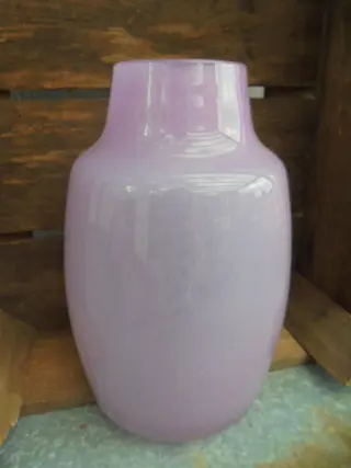 VAAS CHEETAH LILA GLAS h 21 X DIA 14,5 CM Nieuw