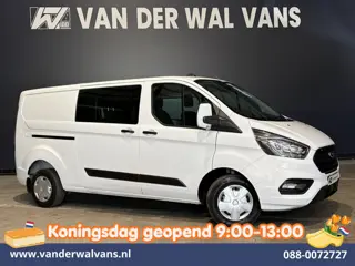 Ford Transit Custom 2.0 TDCI 130pk L2H1 Dubbele Cabine Euro6 Airco | 5-Zits | Navigatie | Apple Carp