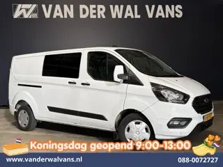 Ford Transit Custom 2.0 TDCI 131pk L2H1 Dubbele Cabine Euro6 Airco | 6-Zits | Cruisecontrol | 2550kg