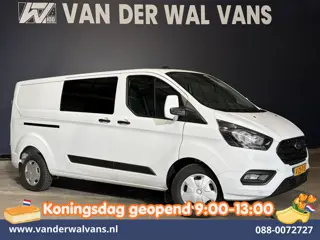 Ford Transit Custom 2.0 TDCI 131pk L2H1 Dubbele Cabine Euro6 Airco | 6-Zits | Cruisecontrol | 2550kg