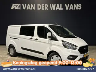 Ford Transit Custom 2.0 TDCI 131pk L2H1 Dubbele Cabine Euro6 Airco | 6-Zits | Navigatie | LED | Appl