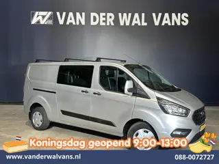 Ford Transit Custom 2.0 TDCI 131pk L2H1 Dubbele Cabine Euro6 Airco | 6-Zits | LED | Cruisecontrol | 