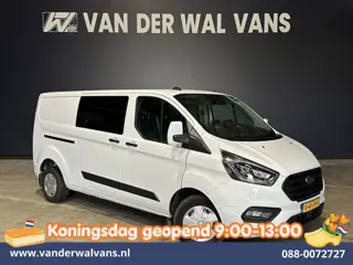 Ford Transit Custom 2.0 TDCI 130pk L2H1 Dubbele Cabine Euro6 Airco | 6-Zits | Xenon | Camera | Navig