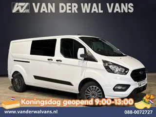 Ford Transit Custom 2.0 TDCI 130pk L2H1 Dubbele Cabine Euro6 Airco | 6-Zits | LED | Cruisecontrol | 