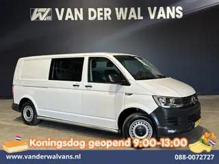 Volkswagen Transporter 2.0 TDI 150pk L2H1 Dubbele Cabine Airco | 5-Zits | Navigatie | Apple Carplay 