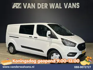 Ford Transit Custom 2.0 TDCI L2H1 Dubbele Cabine Inrichting Euro6 Airco | 6-Zits | Camera | LED | Ap