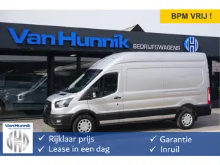 Ford Transit 350L 130PK L3H3 BPM VRIJ!! Airco, Cruise, Camera, Trekhaak!! NR. J01*