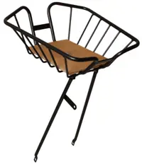 Steco Compact Voordrager met Mand 30 x 38 cm Staal Zwart