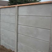 Beton schutting glad grijs 99,99