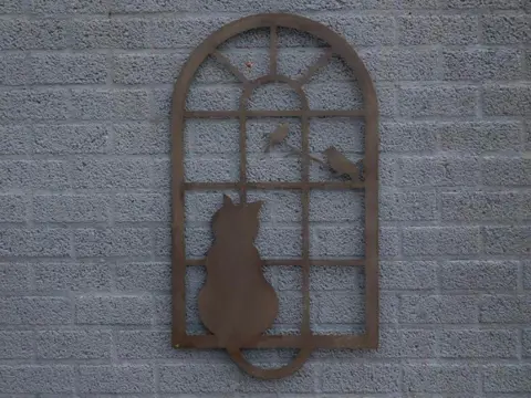 Kat ,poes , muurdecoratie