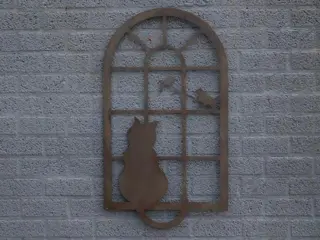 Kat ,poes , muurdecoratie