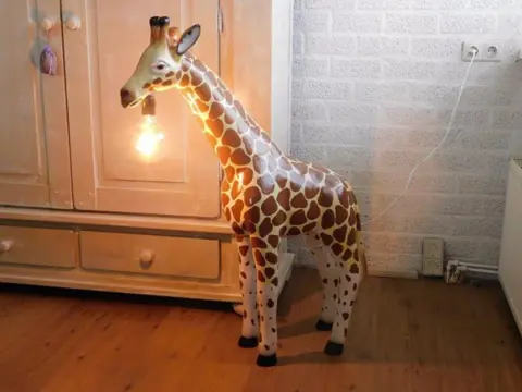 Lamp van een giraffe