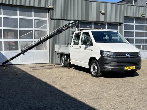 Volkswagen Transporter 2.0 TDI L2H1 DC Euro 6 Hiab 013T Laadkraan Pick up Dubbele cabine open laadba