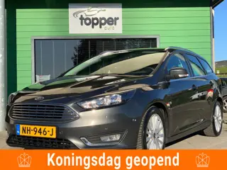 Ford Focus Wagon 1.0 Titanium|1e Eigenaar!|Navigatie|Trekhaak|