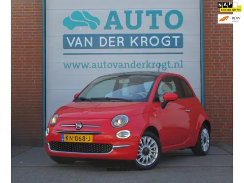 Fiat 500 1.2 Lounge, Airco, Pano, LM, NL Auto, 1e Eig, Lage km, 4 Cilinder