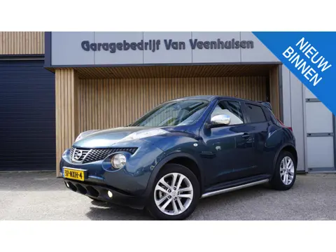 Nissan Juke 1.6 116pk Acenta automaat Clima cruise trekhaak side bars *168722km* NL auto 2de eign *G