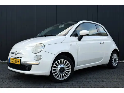 Fiat 500 1.2 Lounge GEEN APK!! Panoramadak | Airco | Telefonie | 15 Inch LMV