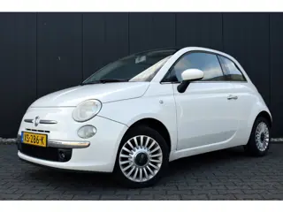 Fiat 500 1.2 Lounge GEEN APK!! Panoramadak | Airco | Telefonie | 15 Inch LMV