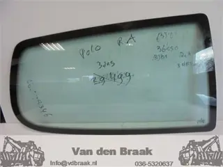 Volkswagen Polo 6N 3drs 1994-2001 Zijruit rechts achter