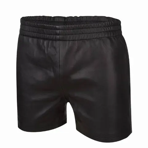 Soepele heren leren boxershorts