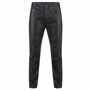 Heren leren broek model jeans in maat 30 t/m 44