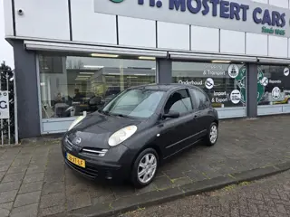 Nissan Micra 1.2 ELLE APK t/m 02-2027 *Airco *Radio Cd *Electr. Ramen Zwart Metallic*Sportvelgen *AP