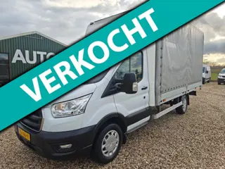 Ford Transit 350 2.0 TDCI L4H1, Pick up open laadbak , met huif , Lengte bak 4.23 m , 1e Eig.