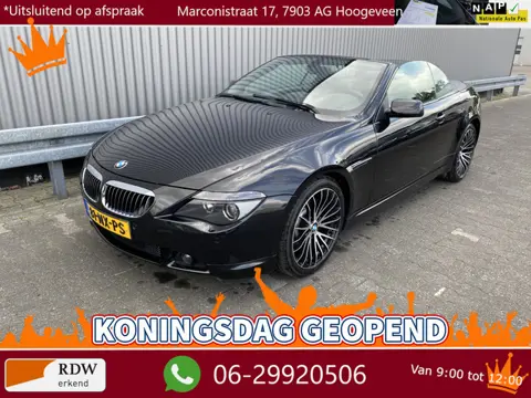 BMW 6 Serie Cabrio 645Ci 172Dkm.NAP, AUTOMAAT, Navi, Leer, 20"LM,  Vol! & z.g.a.n. APK – Inruil Moge