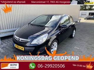 Opel Corsa 1.0-12V Selection 148Dkm, Briljant Zwart, LM, nw. APK – Inruil Mogelijk –