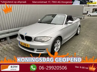 BMW 1 Serie Cabrio 118i Executive 157Dkm.NAP, A/C, Carkit, PDC, LM, nw. APK – Inruil Mogelijk –
