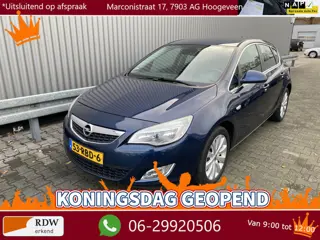 Opel Astra 1.4 Turbo Cosmo 5-Drs, Navi, Leer/Stof, CC, PDC, LM, nw. APK – Inruil Mogelijk –