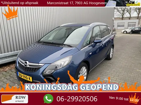 Opel Zafira Tourer 1.4 Innovation 7p. AUTOMAAT, Leer/Stof, Clima, Navi, CC, PDC & Cam, LM, Trekh, – 
