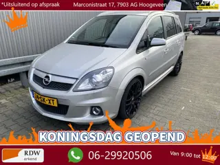 Opel Zafira 2.0 T OPC 7p. Leer/Stof, Clima, Navi, CC, PDC, LM, Trekh, nw. APK – Inruil Mogelijk –
