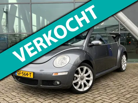 Volkswagen New Beetle Cabriolet 2.0 Highline Cabrio Automaat, Carplay, Vol Leder, Topstaat!