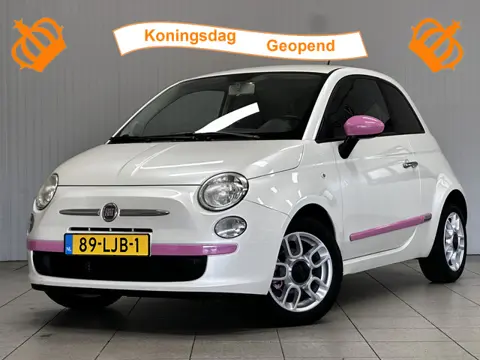 Fiat 500 1.2 Sport/ Automaat!/ Parelmoer wit!/ Half-Leder/ Airco/ Elek. pakket/ Isofix/ Multi. LEDER