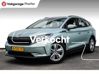 Škoda Enyaq iV 60 SOH 90% Trekhaak/ Full led/ Stoel-stuurverwarming/ Camera/ Blindspot/ Navigatie/ C