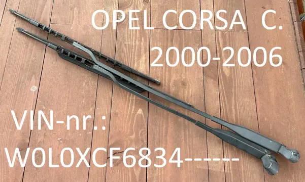Opel corsa C '00 -'06 C ruitenwisserarmen (Links & Rechts) passend voor de Vin-nr.: W0L0XCF---------