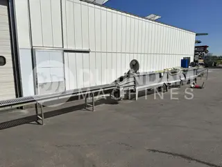 Koppert groentewasmachine met luchtsteun voor radijs in kist