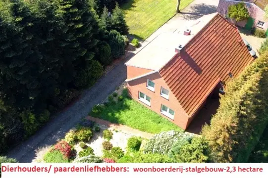 Woonboerderijtje, stalgebouw, ca. 2,3 hectare