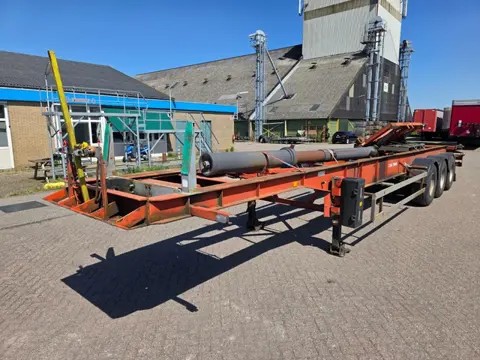 Van Hool ROR - Disc Van Hool 3-assige container kipper chassis - ROR assen - Trommelremmen - Luchtve