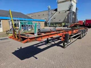 Van Hool ROR - Disc Van Hool 3-assige container kipper chassis - ROR assen - Trommelremmen - Luchtve