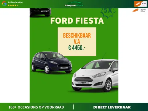Ford Fiesta 1.25 5x Op voorraad in verschillende kleuren