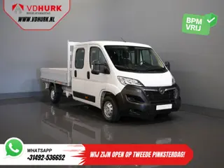 Opel Movano 2.2 140 pk DC Dubbel Cabine Open Laadbak/ 7 Pers./ 2.5t Trekverm./ Cruise/ Airco/ 288x21