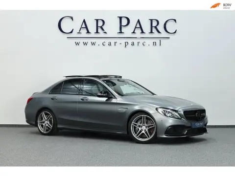 Mercedes-Benz C-klasse AMG 63 MATT/CARBON/SCHAALSTOELEN/SFEER/PANO/HALF LEDER+ALCANTARA+SVERWARMING/